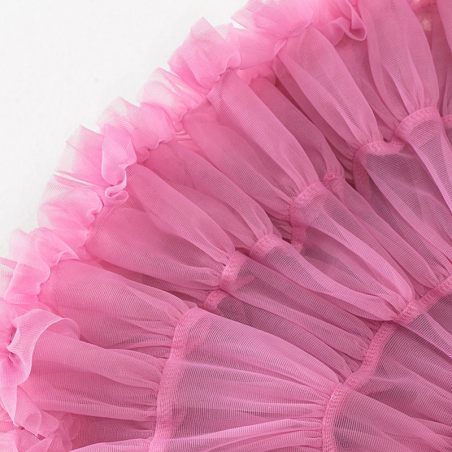 Spódniczka tiulowa dziewczęca fluffy – różowa spódnica Leanka