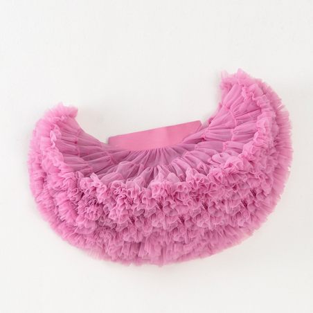Spódniczka tiulowa dziewczęca fluffy – różowa spódnica Leanka