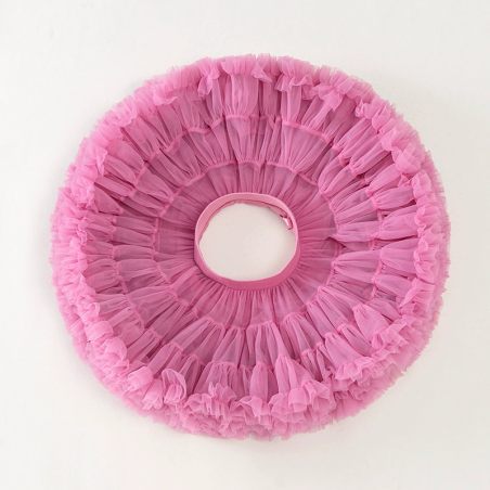 Spódniczka tiulowa dziewczęca fluffy – różowa spódnica Leanka