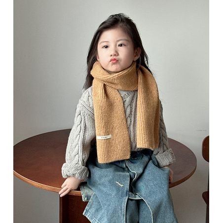 Szalik dziecięcy NUOMI z wełną – ciepły i modny dodatek zimowy | LeAnKa