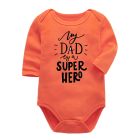 Body niemowlęce z nadrukiem „My Dad is a Super Hero” LeAnKa