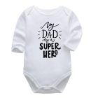 Body niemowlęce z nadrukiem „My Dad is a Super Hero” LeAnKa