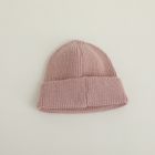 Czapka dziecięca bawełniana zimowa, unisex, różowa