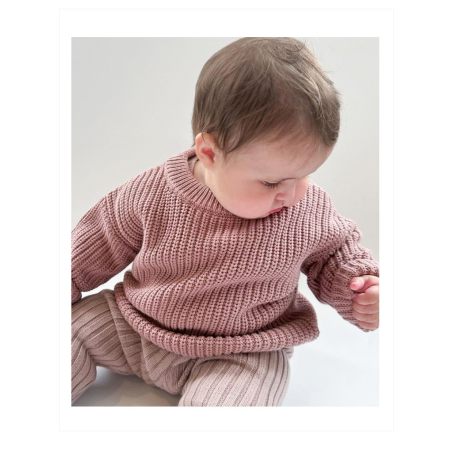 Sweter dziecięcy bawełniany oversize – kolorowy sweterek dla niemowląt i dzieci | LeAnKa