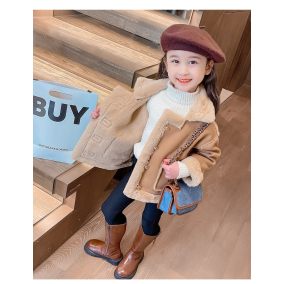 Kurtka dziecięca zimowa z futerkiem – elegancka kurtka dla dziewczynki LeAnKa 2