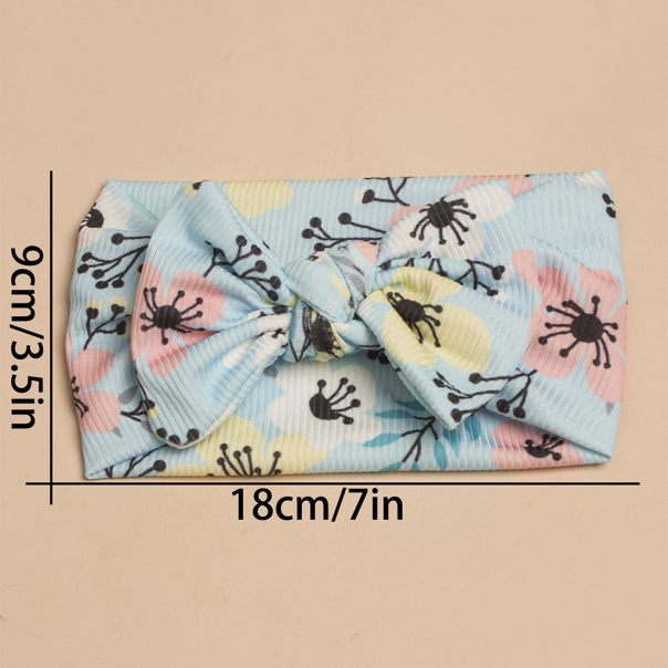 paska niemowlęca z kokardą 3 sztuki – bawełniane opaski dla dziewczynek LeAnKa