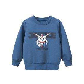 Bluza dziecięca z nadrukiem robota – szara bluza dla chłopca | LeAnKa 2