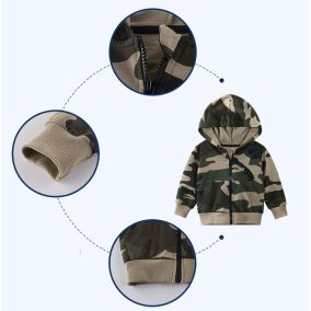 Bluza dziecięca moro z kapturem – wygodna i modna bluza dla chłopców i dziewczynek | LeAnKa 2