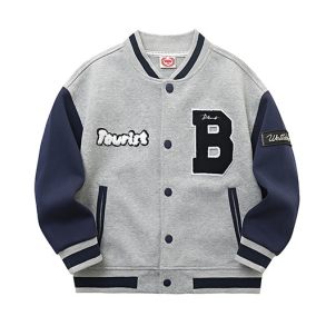 Bluza dziecięca varsity Letterman „B” – modna bluza college LeAnKa 2