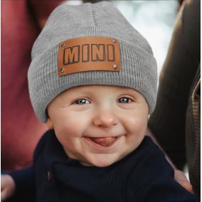 Czapka zimowa dla dzieci MINI – modna i ciepła czapka na zimę | LeAnKa
