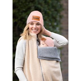 Czapka jesienno-zimowa MAMA – komplet z czapką MINI dla dziecka | LeAnKa 2