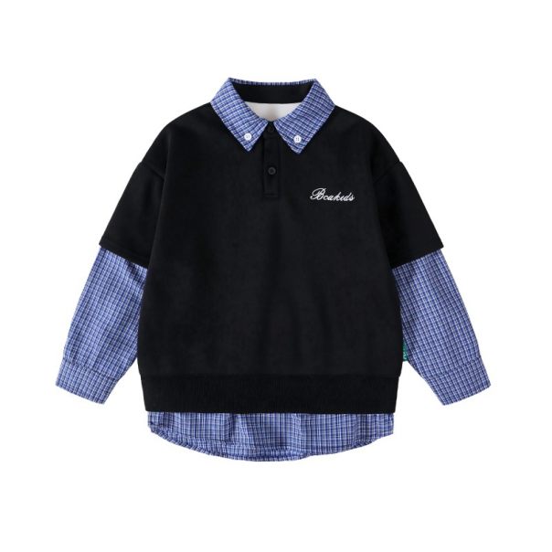 Bluza koszulowa dla dzieci 2w1 – stylowa koszula i bluza | LeAnKa