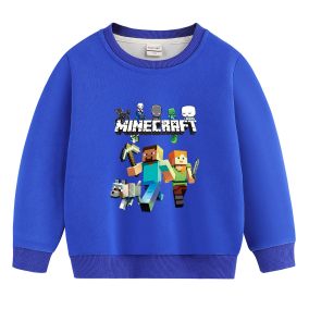 Bluza dla chłopca Minecraft 4–8 lat | Bawełniana bluza dziecięca z nadrukiem
