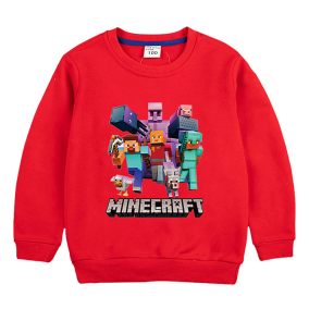 Bluza Minecraft dla chłopców 5-9 lat – kolorowa bluza dziecięca z nadrukiem