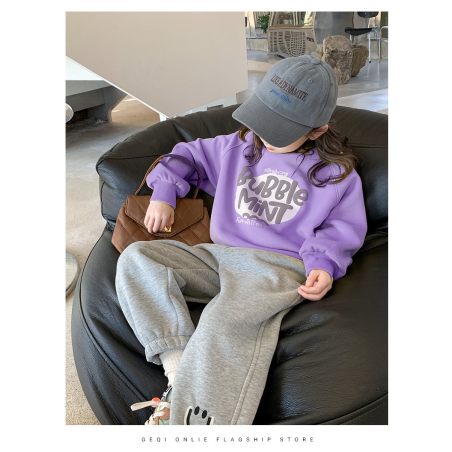 Ocieplana bluza dla dziewczynek Bubble Mint – ciepła i modna