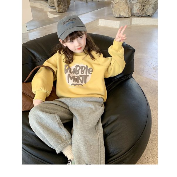 Ocieplana bluza dla dziewczynek Bubble Mint – ciepła i modna