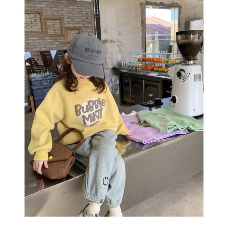 Ocieplana bluza dla dziewczynek Bubble Mint – ciepła i modna