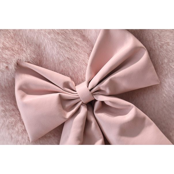 Kamizelka futrzana dziewczęca z kokardkami  | LeAnKa