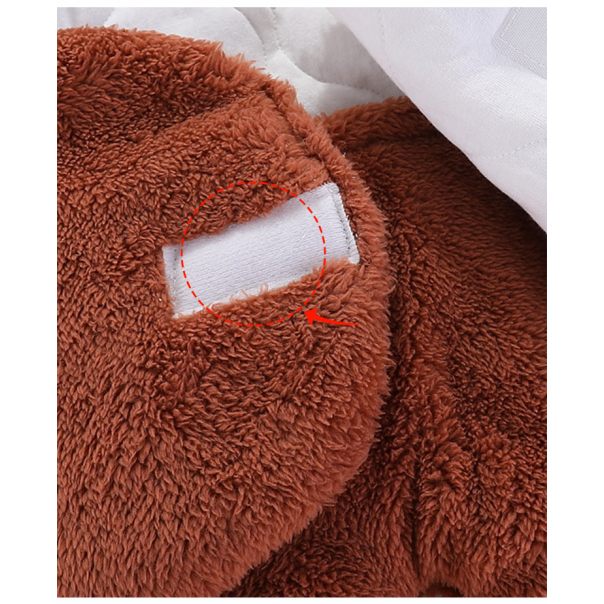 Kombinezon niemowlęcy zimowy miś z uszkami – ciepły rożek dla niemowląt LeAnKa