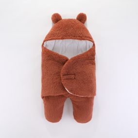 Kombinezon niemowlęcy zimowy miś z uszkami – ciepły rożek dla niemowląt LeAnKa