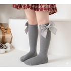 Dziecięce podkolanówki świąteczne z kokardą | Eleganckie skarpetki dla dziewczynki – LeAnKa