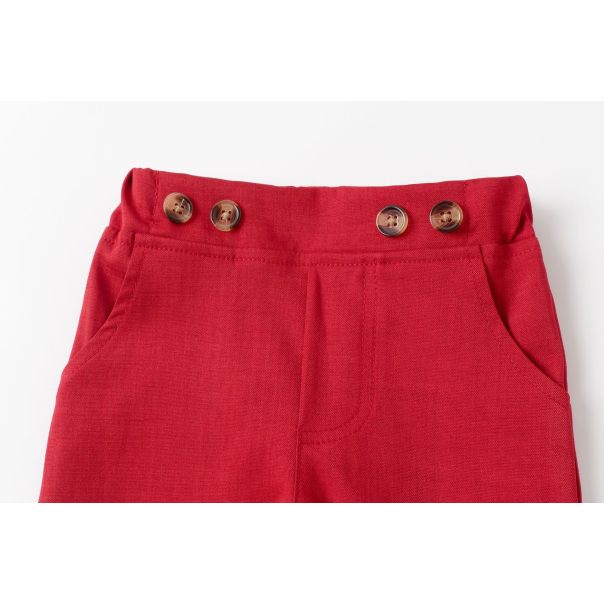 Świąteczny garnitur dla niemowląt z koszulobody i szelkami | LeAnKa