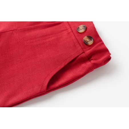 Świąteczny garnitur dla niemowląt z koszulobody i szelkami | LeAnKa