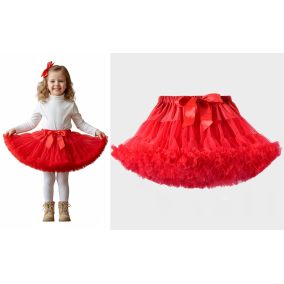 Tiulowa spódniczka tutu dla dziewczynki z kokardą – miękki tiul, wiele kolorów | LeAnKa 2