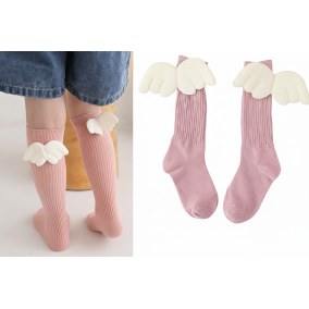 Różowe Skarpetki ze Skrzydłami Anioła | Sklep Leanka 2