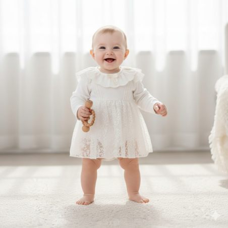 Sukienka niemowlęca z body – elegancka i wygodna | LeAnKa