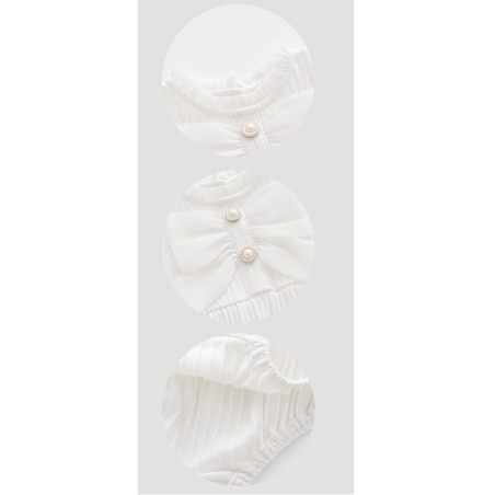 Body niemowlęce dziewczęce z kokardą | Eleganckie body bawełniane LeAnKa