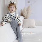 Rajstopy dziecięce na szelkach bawełniane 80% – LAK301 | LeAnKa