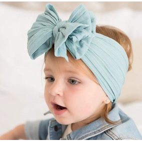 Opaska niemowlęca z kokardą – kolorowe opaski dla dziewczynek | LeAnKa