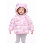 Kurtka cienka dziewczęca wiosna jesień – różowa kurtka króliczki