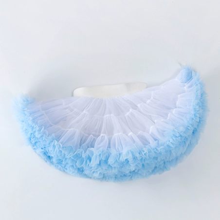 Spódniczka tutu dla dziewczynki błękitna ombre | Tiulowa spódnica Leanka